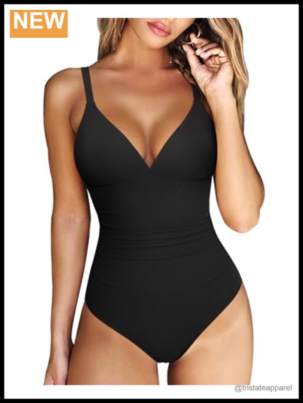 Tummy Control One Piece Swimsuit Slimming Shapewear Crisscross Back Bathing Suit